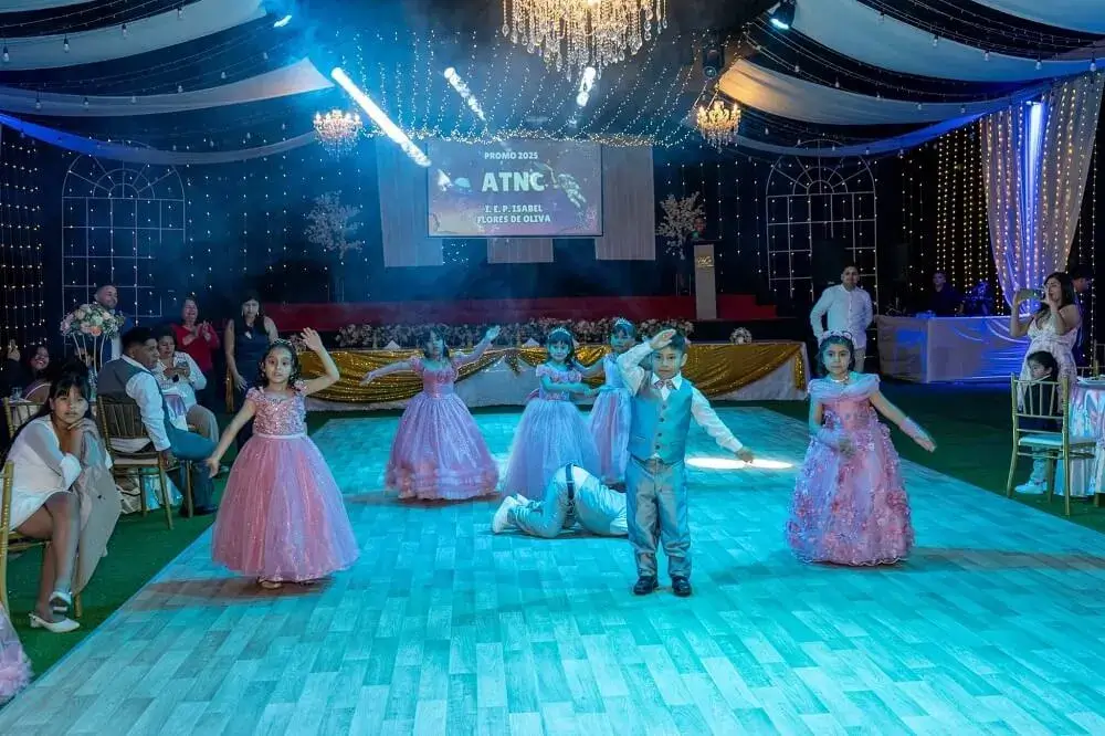 Salón Diamante Dorado Azul